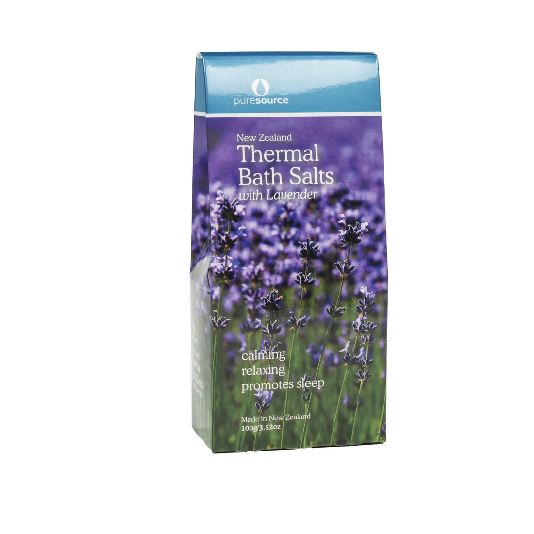 Puresource Thermal Bath Salts with Lavender - (100g) - Function: Bath Salts, Ingredient: Lavender, nz made, Price  $7-$50, Vendor  Puresource - Aotea Wellness