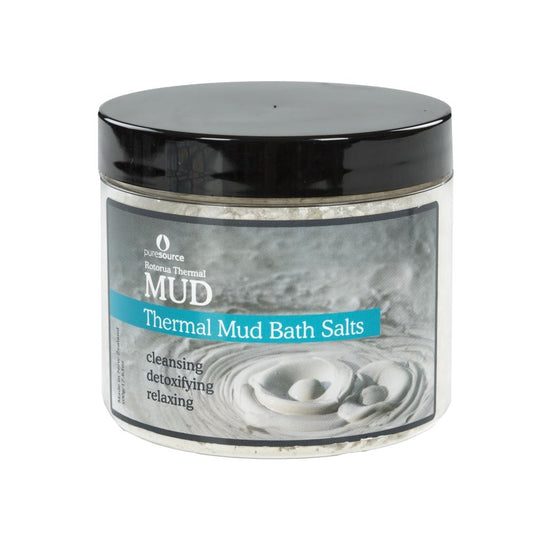 Puresource New Zealand Thermal Mud Bath Salts 500g - Function: Bath Salts, Ingredient: Rotorua Mud, new july 2020, nz made, Price  $7-$50, Vendor  Puresource - Aotea Wellness