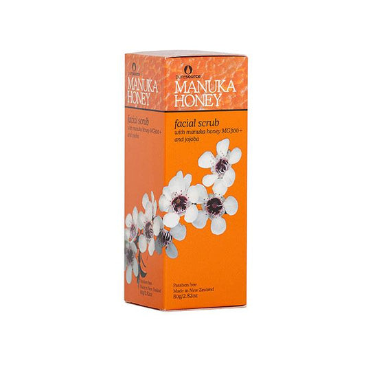Puresource Manuka Honey Facial Scrub 80g - Function: Facial Scrub, Ingredient: Manuka Honey, nz made, Price  $7-$50, Vendor  Puresource - Aotea Wellness