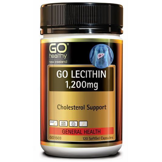Go Healthy - Lecithin 1200mg 120 caps - Function: Cholesterol Control, Ingredient: Lecithin, nz made, Price  $7-$50, Vendor  Go Healthy - Aotea Wellness