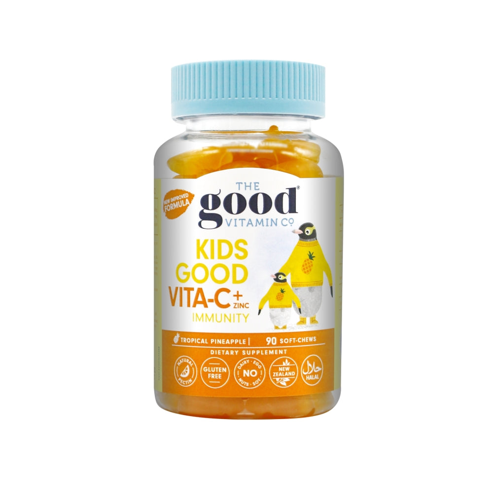 Good Vitamin Kids Good Vita-C + Zinc 90s - Ingredient: Vitamin C - Aotea Wellness