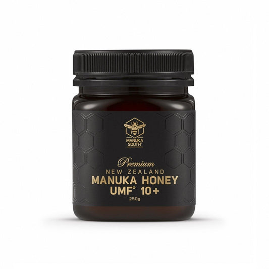Manuka South Manuka Honey UMF10+ 250g - Function: Immune Support, Ingredient: Manuka Honey, nz made, Price  $7-$50, stomach, Vendor  Manuka South - Aotea Wellness