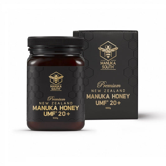 Manuka South Manuka Honey UMF20+ 500g - Function: Immune Support, Ingredient: Manuka Honey, nz made, stomach, Vendor  Manuka South - Aotea Wellness