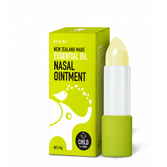 Beggi - Essential Oil Nasal Ointment - Child 2+ Years - Function: Kids Health, nz made, Price  $7-$50, Vender: Beggi, Vendor  BEGGI - Aotea Wellness
