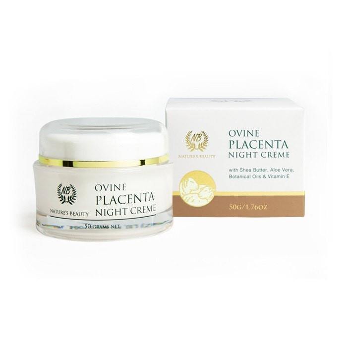 Nature's Beauty Ovine Placenta Night Creme (50gm) - Function: Facial Creme, Function: Facial Moisturiser, Function: Night Creme, Ingredient: Aloe Vera, Ingredient: Jojoba Seed Oil, Ingredient: Placenta, Ingredient: Shea Butter, Ingredient: Vitamin E, Ɵ�Æ?ÏƟ�ƟœƟ¬Æ?§ Ɵ?Ɵ¾Ɵ¬Ɵ?Æ?œƟ¬ Æ?¦Ɵ�Æ?ÏƟü (Ovine) Ɵ?Ɵ¸Æ?¯ƟüÆ?¨ Ɵ?Æ?ÏƟ?Æ?îƟ¦Ɵ¬Ɵÿ - Aotea Wellness