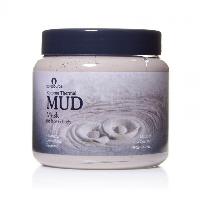 Puresource Rotorua Thermal Mud Mask for face and body on a white background
