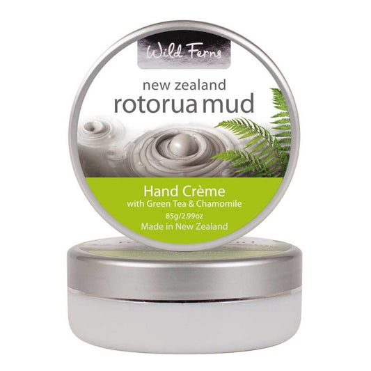 Wild Ferns Rotorua Mud Hand Creme with Green Tea & Chamomile - Function: Hand Creme, Ingredient: Rotorua Mud, Price  $7-$50, Vendor  Parrs/Wild Ferns, Vendor: Wild Ferns - Aotea Wellness