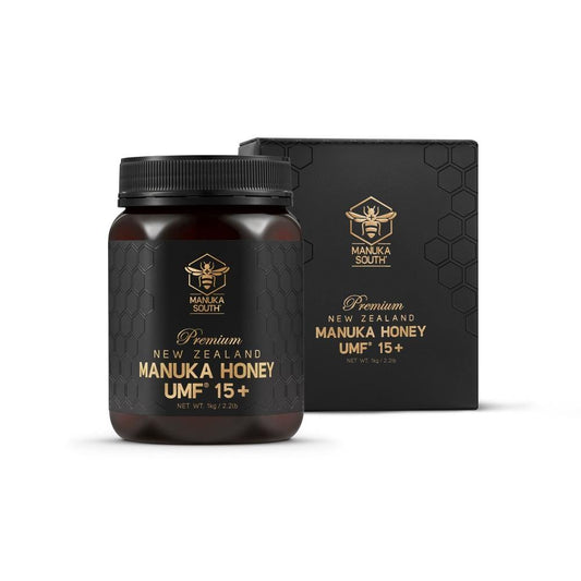 Manuka South Manuka Honey UMF15+ 1Kg - Function: Immune Support, Ingredient: Manuka Honey, nz made, Price  $150-$500, stomach, Vendor  Manuka South - Aotea Wellness