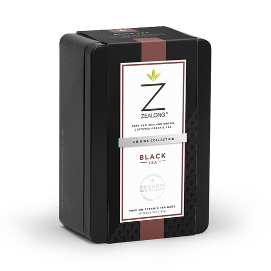 Zealong Organic Black Tea Tin 35g / 15 Tea Bags - New Zealand Tea, nz made, Organic, Price  $7-$50, Tea, Vendor  Zealong Tea - Aotea Wellness