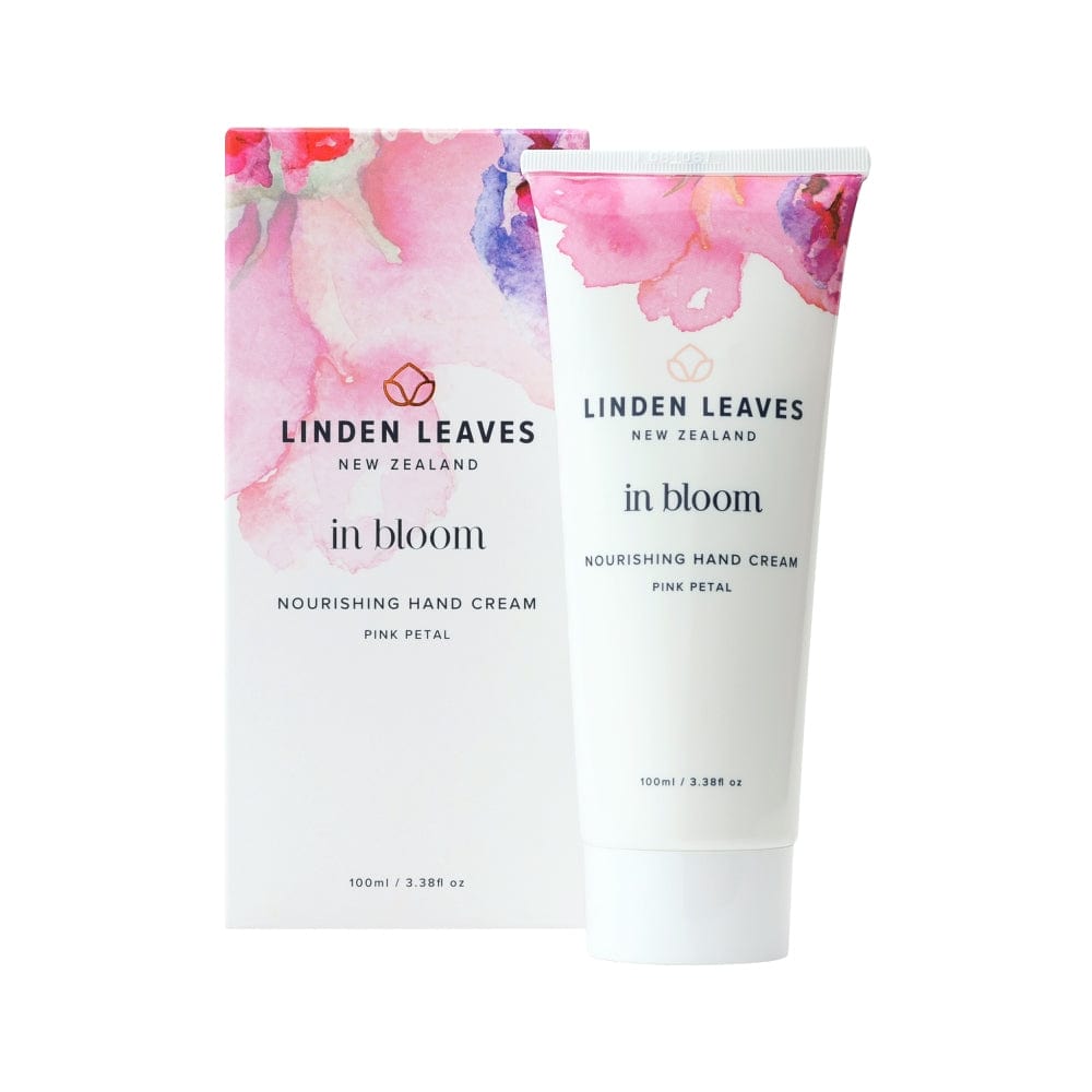 Linden Leaves Pink Petal Hand Cream on a white background