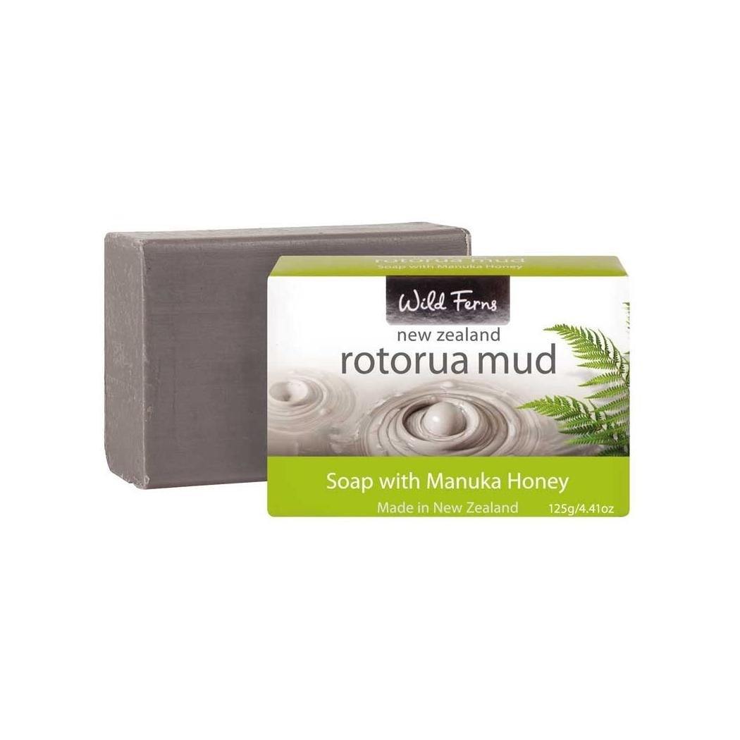 Wild Ferns Rotorua Mud Soap with Manuka Honey (125g) - Function: Soap, Ingredient: Manuka Honey, Ingredient: Rotorua Mud, Vendor  Parrs/Wild Ferns, Vendor: Wild Ferns, ƟðƟ?Ɵ®Æ?½‘÷¸‘ü?‘ü¾ ‡?üƁ?Æ??(Ɵ?Ɵ?Æ?®Ɵ�Ɵ?Ɵ¬†?¾Æ??) 125g - Aotea Wellness