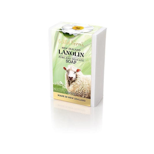 Wild Ferns Lanolin Soap (135g) - Function: Soap, Ingredient: Lanolin, Vendor  Parrs/Wild Ferns, Vendor: Wild Ferns, ƟîÆ?ÏƟ®Ɵ?Ɵ?Æ?­Ɵ¬ƟüÆ?§(Wild Ferns) Ɵ¸Ɵ?Ɵ¦ƟüÆ?«Ɵ¬Ɵ? (135g) - Aotea Wellness