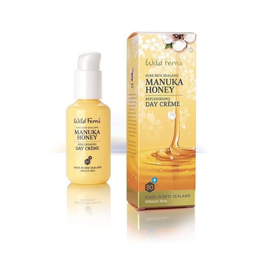 Wild Ferns Manuka Honey Replenishing Day Creme (100ml) - Function: Facial Creme, Ingredient: Bee Pollen, Ingredient: Manuka Honey, Ingredient: Vitamin E, Price  $7-$50, Vendor  Parrs/Wild Ferns, Vendor: Wild Ferns, ƟîÆ?ÏƟ®Ɵ?Ɵ?Æ?­Ɵ¬ƟüÆ?§(Wild Ferns) Ɵ?Ɵ?Æ?®Ɵ�Ɵ?Ɵ¬ Ɵ¦Ɵ?ƟªƟ?ƟŸÆ?úƟüÆ?ø ‘?¬‡?ùÆ?îƟ¦Ɵ¬Ɵÿ 100ml - Aotea Wellness